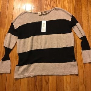 The Fisher Project Boxy Bateau Neck Stripe Top